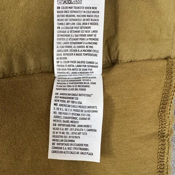 American Eagle AE Olive Green Stretch Bubble Mini Skort Size 8 - Picture 12 of 14